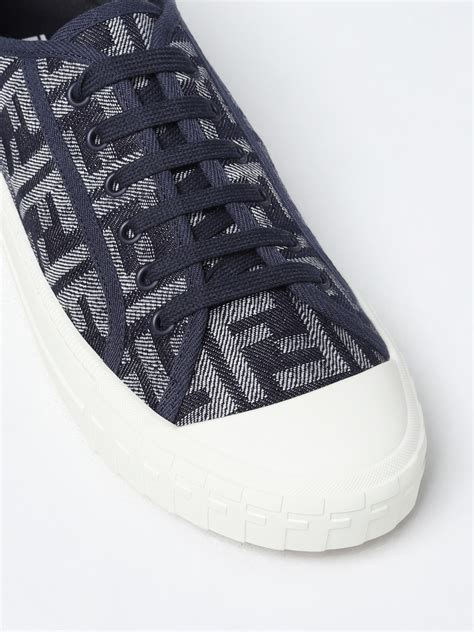 sneakers homme fendi|Fendi denim sneakers.